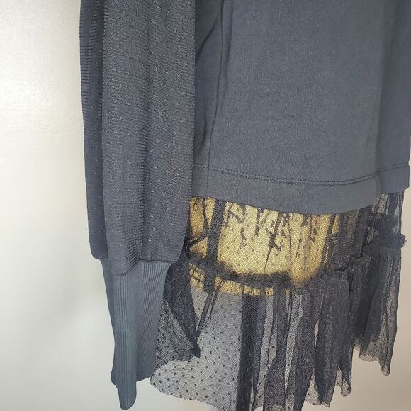 By Anthropologie Tulle Sweatshirt Size XS - Picture 9 of 13